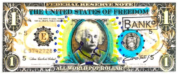 Albert Einstein - Pop Rollar Banknote