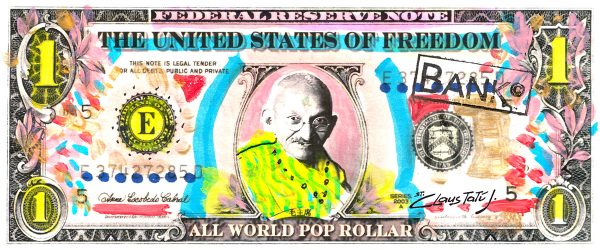 Mahatma Ghandi - Pop Rollar Banknote